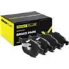RIDEX PLUS 402B0011P Set d'assale Kit pastiglie freni Anteriore con lamierino anticigolío con clip pistone Compatibilità con FORD Focus II Hatchback DA, HCP, DP
