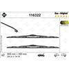SWF Das Original 2x Spazzole Tergicristallo 116322 - Anteriore | 600 mm / 350 mm, Kit di 2 Spazzole Convenzionali