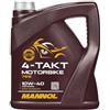 MANNOL Olio motore 10W-40 Olio parzialmente sintetico 4 L Compatibilità con FORD GALAXY WGR MAVERICK UDS, UNS, BMW 3 Sedan E30 3 Cabrio E30 3 Touring E30, RENAULT TWINGO I C06