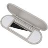 Hagsnec Tetto Parasole Visiera Parasole Specchio per Il Trucco di Vetro Copertura Lampada Luce Coperchio per- Mini F54 F55 F56 F60 2015-2020 Grigio