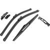 WYRZXF Tergicristallo per Ford Fiesta MK6 2008-2016 26+15+12 Parabrezza Tergicristallo Anteriore Posteriore Lame Spazzole Taglierino Accessori
