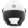 BHR Casco Demi-Jet 832 MINIMAL, Casco Scooter Omologato ECE 22.06 Leggero e Compatto, Ideale per Città e Sottosella, Bianco, XL