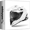 MOTOTOPGUN airoh casco dual per moto commander 2 cm214 color bianco gloss taglia xxl mototopgun ai54a1311180c
