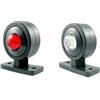 Generic 2 Pz Fanale Rotante Luce Ingombro Laterale Led Rosso Bianco 12/24v Camion Furgone Mini luci laterali