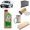 OP Kit tagliando 4 filtri + 5L olio Edge 5W-30 LL per Volkswagen Caddy 2K 2C 1.6TDI,CAY/CAYE/CAYD