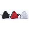 ZHANFEIS Auto Fanalino Posteriore Flash F1 Triangolo Stile Luce Auto Pilota Stop Luci di sicurezza Posteriore sportivo Terzo freno Luce Lampada di coda automatica 12V Auto Fanalino(Black surface)