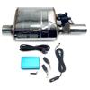 OGJFD Terminali di scarico per auto Silenziatore Silenziatore In Acciaio Inossidabile Valvola Sinistra Destra 51/63/76mm Kit Tubo Di Scarico Controllo Valvola Di Scarico Elettrica Coda Gola(63MM Left A)