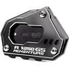 LLIDFONK Compatibile con R1250GS Adventure R 1250 GSA R 1250GS Adventure R1250 GS ADV 2018-2024 CNC Cavalletto laterale per moto (nero)
