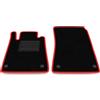 Generico Tappetini compatibili con Mercedes SLK R171 2004-2011, bordo rosso, kit tappetini auto personalizzati, set tappeti in velluto, tappeto auto