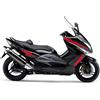 DualColorStampe Adesivi Compatibili con Yamaha Tmax 500 2008-2012 T-MAX Adesivi per carena sticker per moto COD.M0304 (ROSSO FLUORESCENTE)