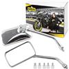 Area1 Set di specchietti per moto/Marchio di Omologazione E / 2xM10 destro, 2xM8 destro, 1xM10 sinistro, 1xM8 sinistro/adatto per VT 1300, CX, VT 1100 C2 C3 / VT 500 / VT 125 (V54)