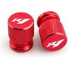 chennini Cappucci per valvole pneumatici Per YZFR1 YZF R1/R1M/R1S R1 Tappo Valvola Pneumatico In Alluminio CNC Per Presa D'aria Ruota(Red)