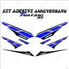 IRIDEA DESIGN KIT ADESIVI ANNIVERSARY CARENA COMPATIBILE COMPATIBILE CON YAMAHA COMPATIBILE CON TMAX T-MAX 530 DX SX NERO BLU