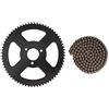 Lwuey Mini Moto Catene,25h Catena 144 Maglie Pignone Albero di Trasmissione Catene Posteriori Sostituzione Pit Bike Accesso Cross Accessori Universale Sezioni Forniture per Pocket ATV Quad Scooter