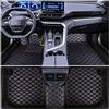 Muchkey Tappetini Abitacolo Auto Personalizzare per Jeep Compass 2000-2027 | Pelle Pregiata Morbido Moquette Anti Scivolo Tappeti Impermeabile Tappeto colore Nero
