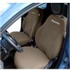 Generico Italfodere - Coppia Coprisedili Anteriori Compatibili con Fiat Panda 2012 in Poi III Serie - Accessori Auto Interni - Cotone Accoppiato - Confortevoli e Resistenti - Facili da Installare - Tortora