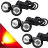 Sidaqi 6Pcs Rosso 23 mm Eagle Eye LED per Auto Moto Ad Alta Potenza 9 W DRL Daytime Running Luce Corrente Diurna Fendinebbia 12V Waterproof