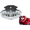 TOPZONE Fanale Posteriore Fanale Posteriore a LED + Indicatori Di Direzione Fit Ducati 2008-2009 Hypermotard 1100 / 1100S (tranparente)