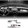 FDAIUN Per Mini Cooper R56 R55 R57 2009 2010 2011 2012 2013 ABS Dash Wrap Dashboard Cover Accessori cruscotto (Grigio Riso)