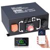 PUPVWMHB Batteria al litio LiFePO4 da 12 V, 320 Ah, batteria al litio Underseat, 250 A, BMS, fino a 15000 cicli, max. 4096 Wh Energy with Low Temp Cut off, Perfect for RV with Display