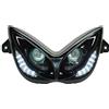 REPLAY - MASCHERA FARI ALOGENI REPLAY RR8 PER MBK 50 --NITRO-YAMAHA 50 AEROX NERO CON LED BIANCHI