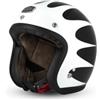 Gasoline Casco Jet Cafe Racer S250 Nero/Bianco Lucido - Taglia S