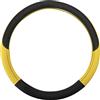 YONGYAO 38CM Coprivolante Universale Antiscivolo per Auto Traspirante Veicolo in Pelle PU-Giallo