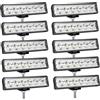 YOJZMA 10Pcs Mini LED Luce di lavoro, 6 pollici 18W barra luminosa 12V 24V