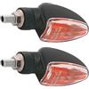 AMAS The Best COPPIA FRECCE OMOLOGATE - 12 volt 21 watt ALOGENE (gambo corto, nero)