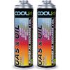 Cool5 2 x Kit di Riparazione per Aria condizionata - Cambio del refrigerante e Olio (Cambio del Gas R134a e R12) per Auto 1995-2016 - Elevate Prestazioni (2 lattine 2 in 1 290g R134a Auto 1995-2016)