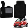 W-Parts SERIE 2 TAPPETI - TAPPETINI IN MOQUETTE NERI PER SMART FORTWO 450-2004 ->2007