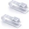 Generico Supporto Auto per Dispositivo Telepedaggio, Clip Aletta Parasole Universale, Porta Tessera Pedaggio Rimovibile, Design Slim Trasparente Discreto, Fissaggio Sicuro, Set 2 Pezzi