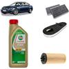 OP Kit tagliando 3 filtri + 5L olio Edge 5W30 per BMW Serie 5 F10 518d 520d 525d 2009+