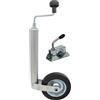 trailer parts4u NN Knott - Ruota di sostegno con supporto e fascetta di serraggio, 150 kg, attacco da 48 mm, per rimorchi e roulotte
