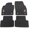 ASC tappetini auto compatibili con Audi A1 II GB SPORTBACK 2018-2024 in velluto nero formato originale con 2 loghi ricamati