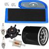 Carkio JJDD - Filtro dell'aria pre-filtro con filtro Oi, pompa carburante, candela di accensione, kit adatto per Kawasaki FH451V FH531V FH580V 19 hp 23 hp, sostituisce 11013-7002 49065-7010 49040-7001