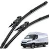 Generic Spazzole Tergicristallo Anteriori LHD Per Iveco Daily VI 2014-2023, Parabrezza, Pulizia Finestrini, Auto, Pioggia, 26+26