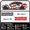 Grafic Adesivi Laterali Auto mimetici Camouflage Kit Auto da Corsa Racing US Amry Decorazione Auto Militare Sticker Decals Tuning (Nero E Verde)