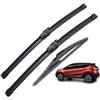 Autopixl Spazzole tergicristallo anteriori e posteriori compatibili con Renault Captur Kaptur 2016-2020 Spazzole parabrezza parabrezza 26+16+12