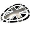 Generic per Mini Cooper Accessori Decorazione ABS Cruscotto Pannello Strumenti Griglia di Ventilazione Copertura Esterna, per Serie F 2014-2024 (Union Jack G)