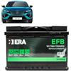 Generico Batteria 70Ah EFB per Peugeot 408 Puretech 130, Hybrid 136/180 / 225 2022+