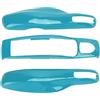 Nosqew Custodia Protettiva per Portachiavi, Custodia Protettiva per Chiave Auto, di Ricambio per 911 718 2010 2020, Materiale ABS di Alta qualità, Design Alla Moda, (miami blu)