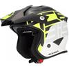Acerbis CASCO JET ARIA GRAPHIC NERO/GIALLO FLUO XS