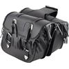 AMAS The Best COPPIA BORSE LATERALI UNIVERSALI EL PASO IN VERO CUOIO MOTO CUSTOM (con frange)