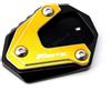 SHSUBF Cuscinetto Cavalletto Per FANTIC CABALLERO FLAT TRACK 125 250 500 RALLY/SCRAMBLER CNC Alluminio Moto Cavalletto Laterale Del Piede Pad Piastra