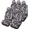 Lupex Shop trap_Mch Coprisedili Auto Universale Trapuntato Mimetico Grigio, Set Copri-Sedile fodere per Anteriori e Posteriori, Accessori Interni Auto