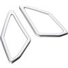 Lspbfkq Car Accessori Interni Per per T-Roc 2018-2023 2 pezzi finestrino anteriore audio per auto un altoparlante a colonna cerchio copertura adesivi trim Accessorio Interno(Matte sliver)