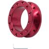 SageFurned Distanziale per volante da 50 mm, in lega di alluminio ad altezza fissa, per compatibilità universale del veicolo, rosso