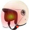 Lpoppcx Casco Motociclista Grande | Casco Aperto per Adulti,Equipaggio Protettivo con Visiera per Avventura Pendolarismo Scooter Sportivo