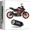 MOTOTOPGUN mivv scarico racing nocat mk3 inox nero compatibile con ktm 125 duke 2021 2022 mototopgun